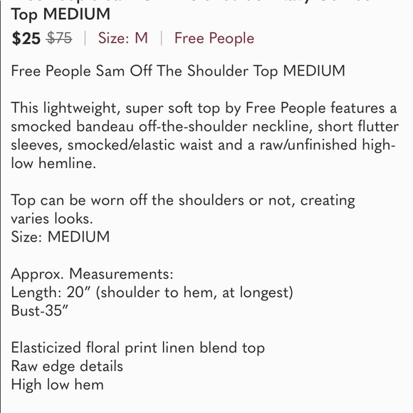 Free People Sam Floral Navy Top - Picture 8 of 9